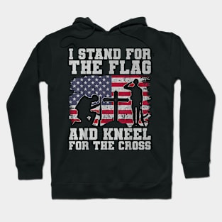 the Flag and Kneel for the Cross Memorial Day Hoodie